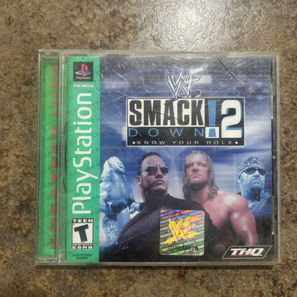 WWF SmackDown 2: Know Your Role (Sony PlayStation 1, 2000) PS1 Complete
